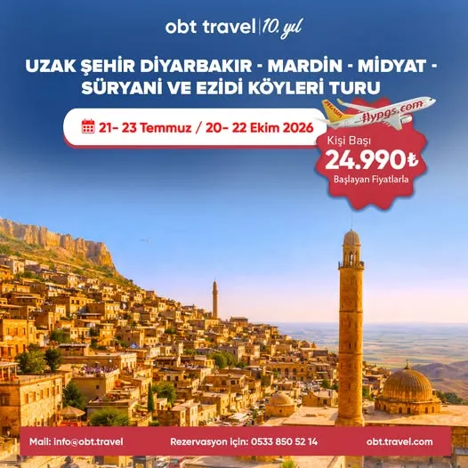 UZAK ŞEHİR MARDİN MİDYAT TURU